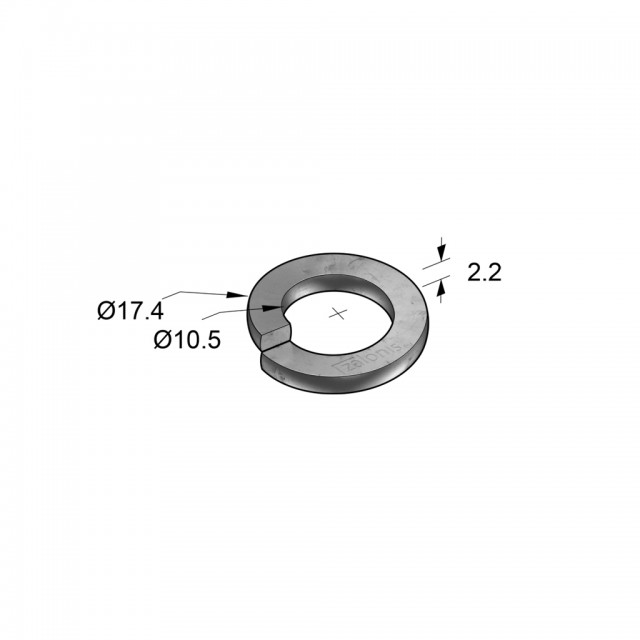 GROVER WASHER M10 GALVANIZED